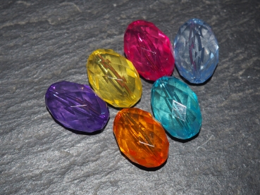 Acryl Perle mit Facettenschliff 3 cm (Mix)